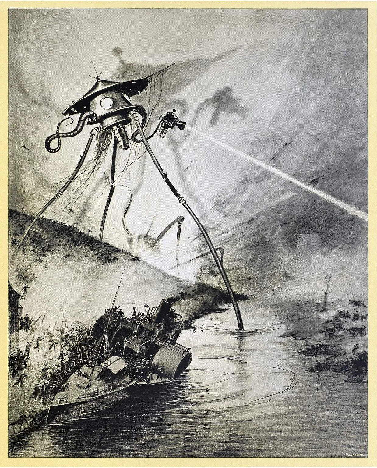 Corrêa, Henrique Alvim. Brussels: L. Vandamme & Co., 1906. La Guerre des Mondes.